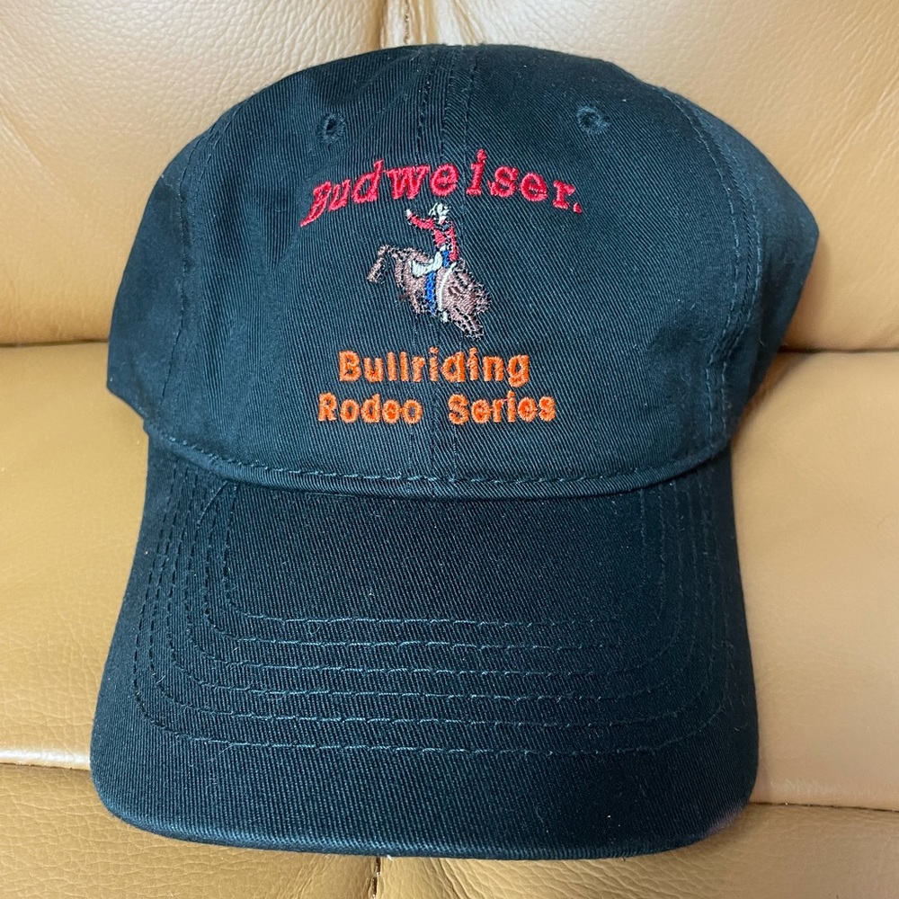 Budweiser bull riding dad hat